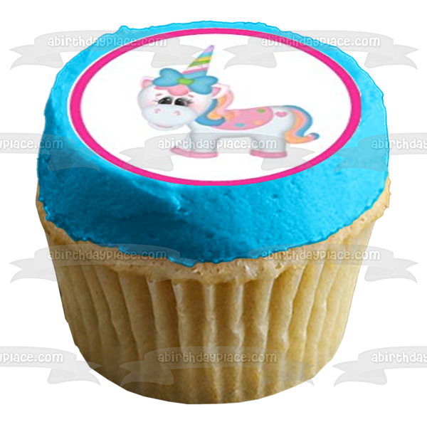 Princess Green Dragon Knight and Unicorns Edible Cupcake Topper Images ABPID04889
