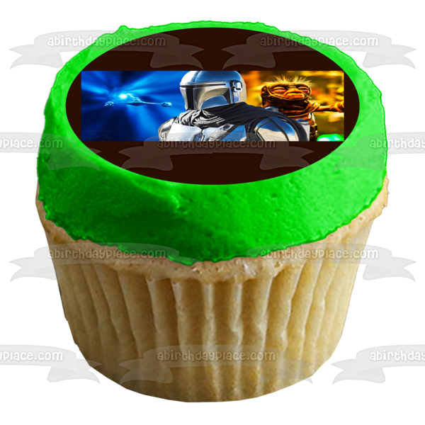 Star Wars The Mandalorian Edible Cake Topper Image ABPID57421