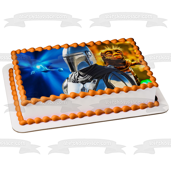 Star Wars The Mandalorian Edible Cake Topper Image ABPID57421