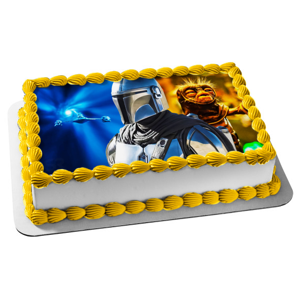 Star Wars The Mandalorian Edible Cake Topper Image ABPID57421