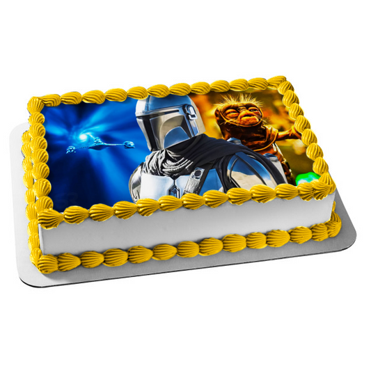 Star Wars The Mandalorian Edible Cake Topper Image ABPID57421