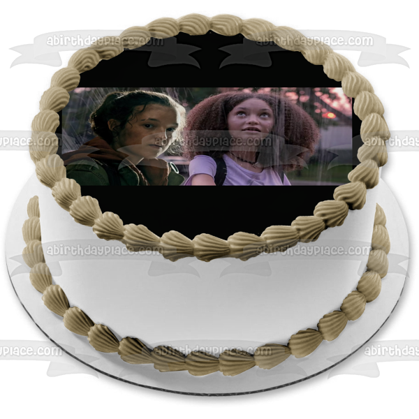 The Last of Us TV Series Ellie and Sarah Edible Cake Topper Image ABPID57411