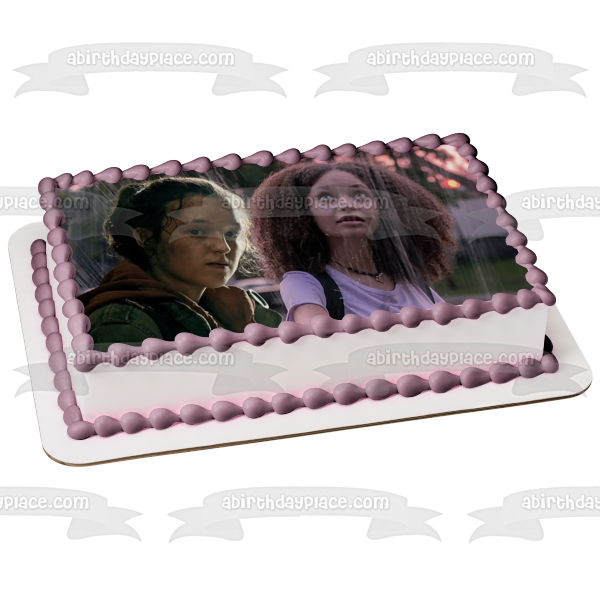 The Last of Us TV Series Ellie and Sarah Edible Cake Topper Image ABPID57411