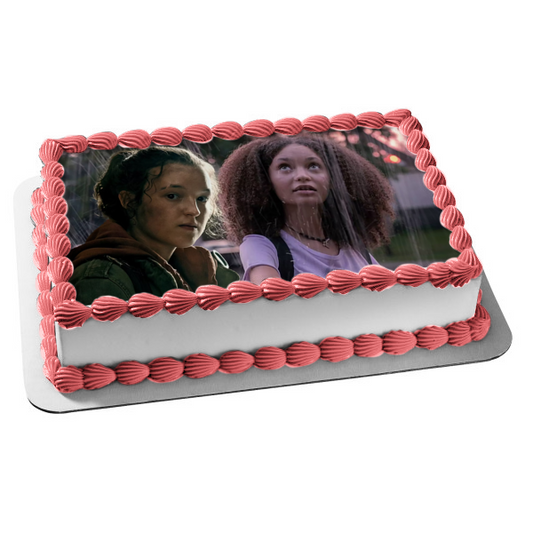 The Last of Us TV Series Ellie and Sarah Edible Cake Topper Image ABPID57411