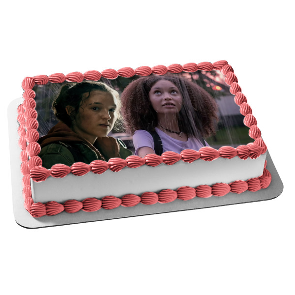 The Last of Us TV Series Ellie and Sarah Edible Cake Topper Image