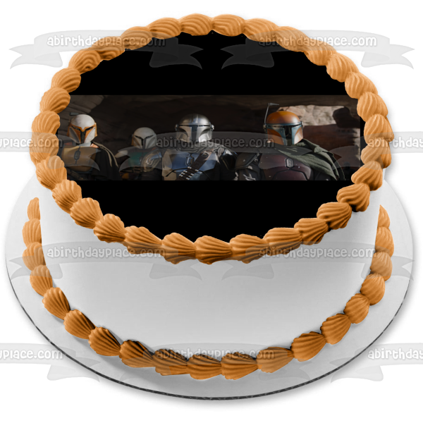 Star Wars The Mandalorian Edible Cake Topper Image ABPID57414