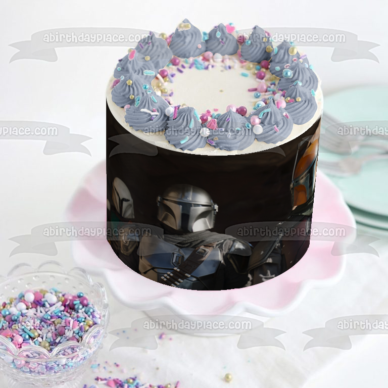 Star Wars The Mandalorian Edible Cake Topper Image ABPID57414