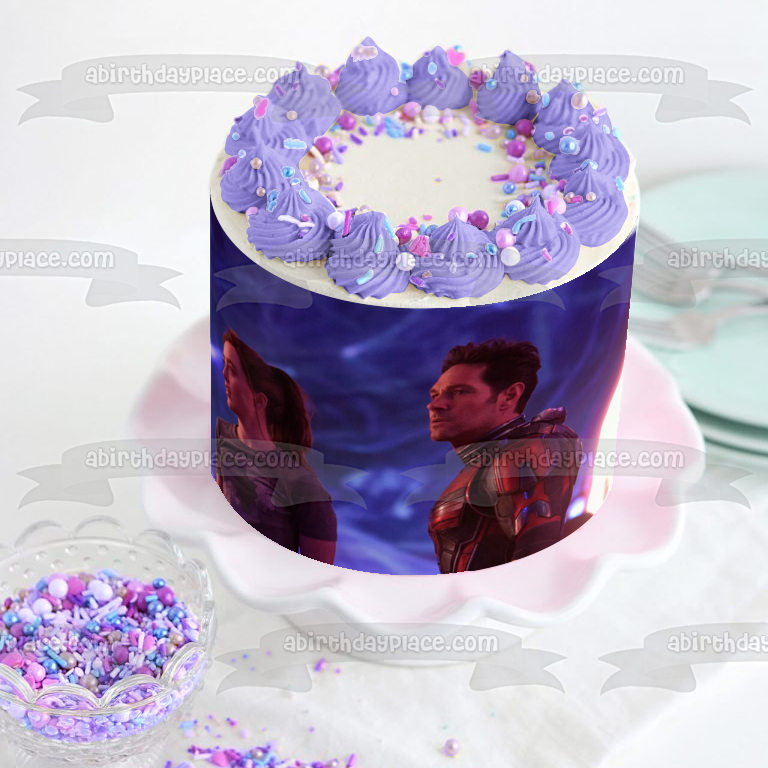 Ant-Man y la Avispa: Quantumania Scott Lang y Cassandra Lang Imagen comestible para decoración de tarta ABPID57426 
