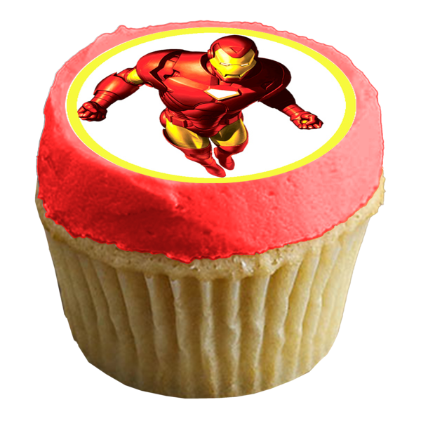 Avengers Spider-Man The Hulk Iron Man Captain America and Thor Edible Cupcake Topper Images ABPID06268