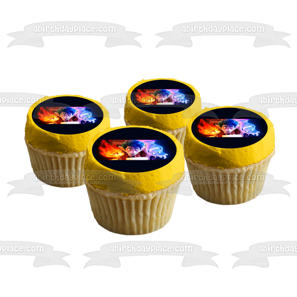 Imagen de decoración comestible para tarta elemental Wade Ripple y Ember Lumen ABPID57385 