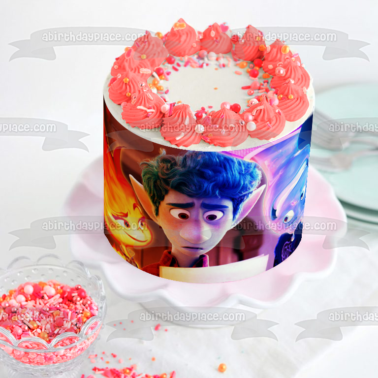 Imagen de decoración comestible para tarta elemental Wade Ripple y Ember Lumen ABPID57385 