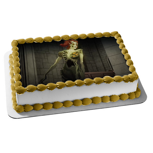 Imagen comestible para decoración de tarta con el hombre de la motosierra ABPID57388 