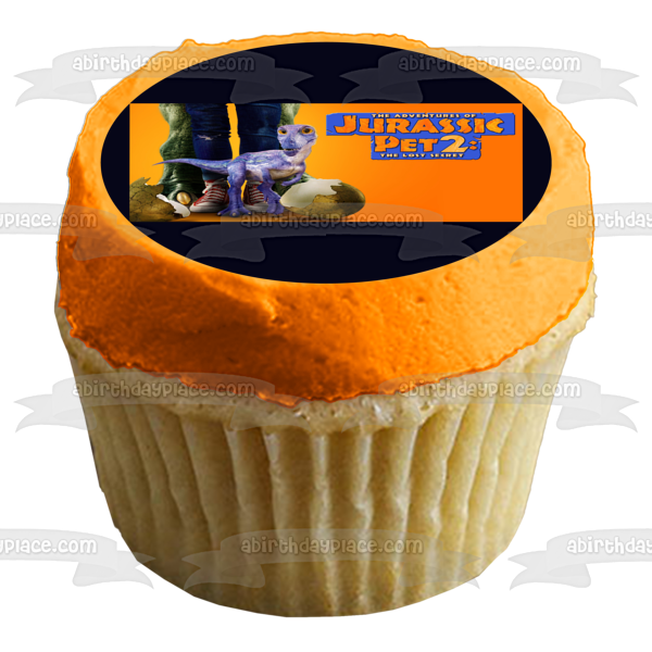 Las aventuras de Jurassic Pet: El dinosaurio bebé secreto perdido Imagen de decoración comestible para tarta ABPID57392 