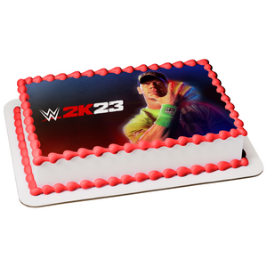 WWE 2k23 John Cena Edible Cake Topper Image ABPID57403