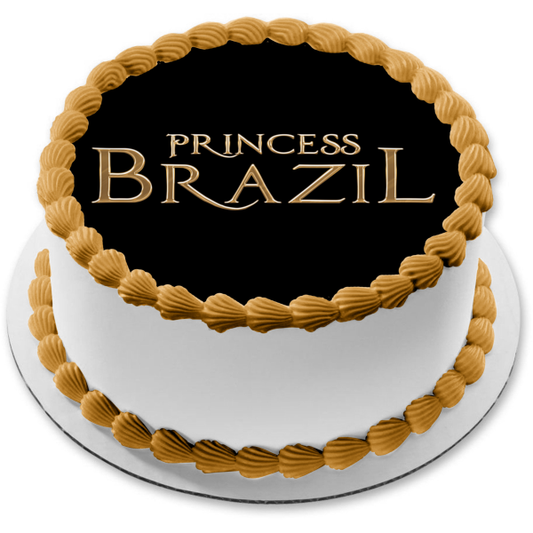 Princess and the Frog Name Plate Edible Cake Topper Image ABPID57439