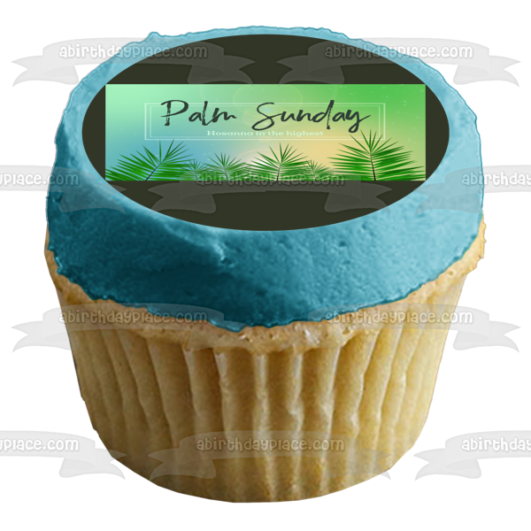 Palm Sunday Edible Cake Topper Image ABPID57469