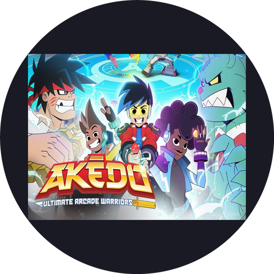 Akedo Arcade Warriors Joystick Edible Cake Topper Image ABPID57492