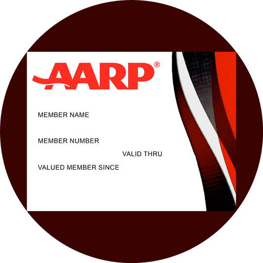 Gettin Up There Aarp Card Edible Cake Topper Image ABPID57503