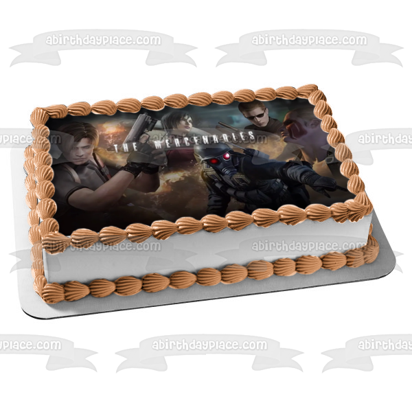 Resident Evil: The Mercenaries 3D Assorted Characters Edible Cake Topper Image ABPID57511