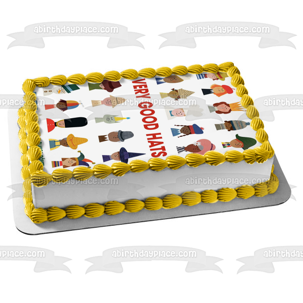 Imagen comestible para decoración de tarta con portada de libro de sombreros muy buenos ABPID57523 