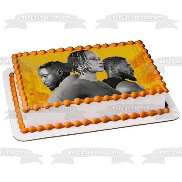 Imagen de decoración comestible para tarta Obalola e Ify de regalo de Gangs of Lagos ABPID57544 