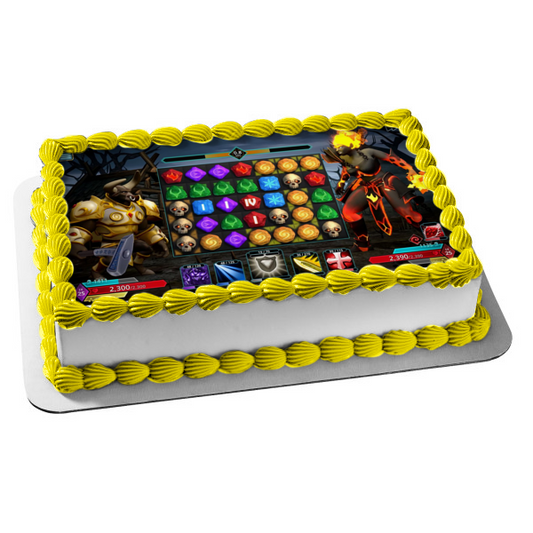 Imagen de decoración comestible para tarta con escena del juego Puzzle Quest 3 ABPID57547 