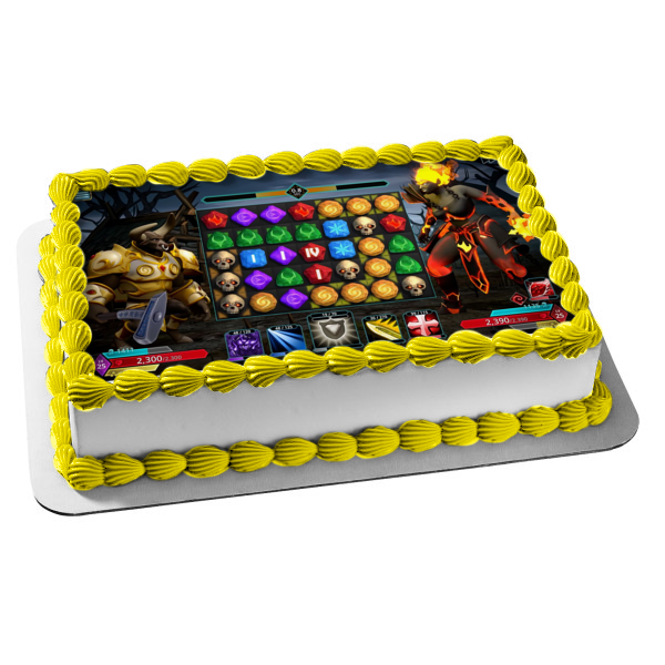 Puzzle Quest 3 Game Scene Edible Cake Topper Image ABPID57547