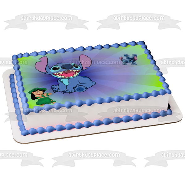 Lilo and Stitch Edible Cake Topper Image Decoration