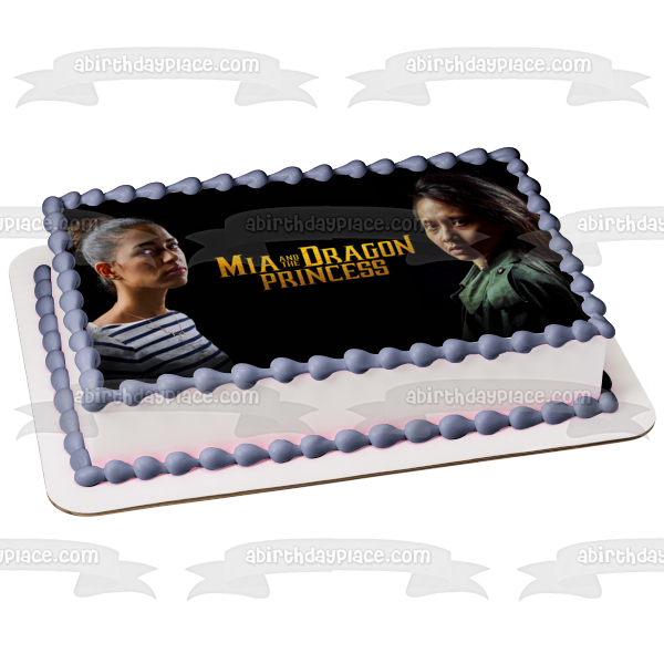 Mia and the Dragon Princess Edible Cake Topper Image ABPID57576