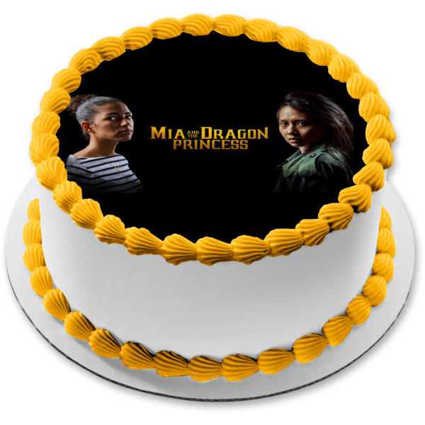 Mia and the Dragon Princess Edible Cake Topper Image ABPID57576