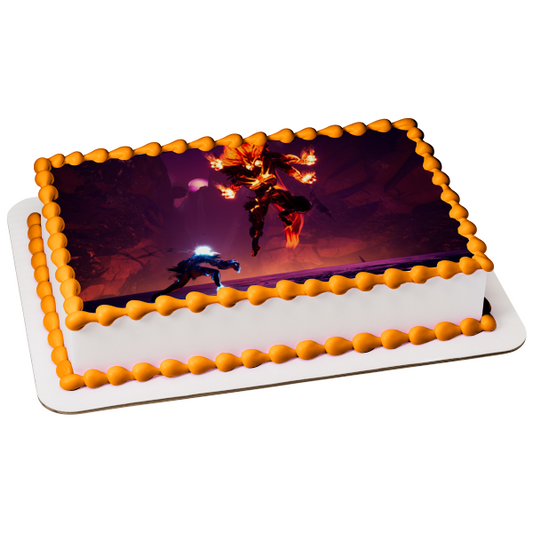 Strayed Lights Game Scene Edible Cake Topper Image ABPID57593