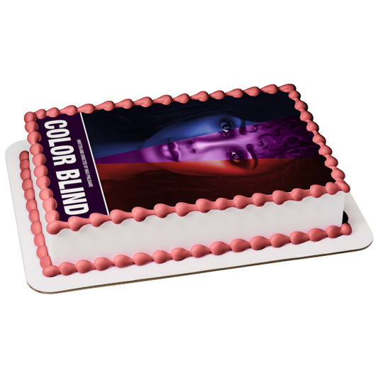 Imagen comestible para decoración de tarta daltónica ABPID57595 