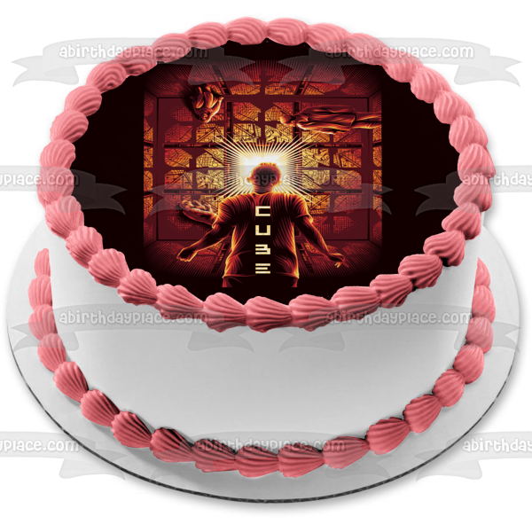 Cube Edible Cake Topper Image ABPID57623