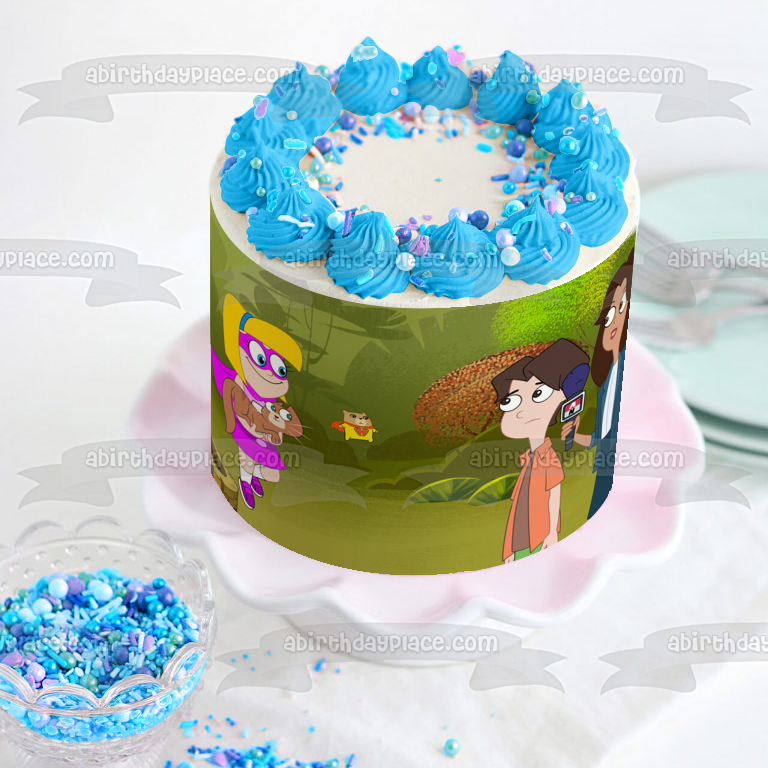 Imagen comestible para decoración de tarta de hámster, Gretel y Kevin ABPID57628 