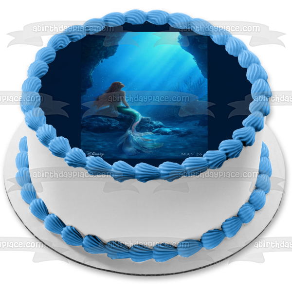 The Little Mermaid Ariel Edible Cake Topper Image ABPID57668