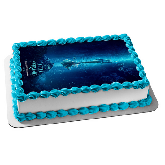 The Little Mermaid Movie Poster with Ariel Edible Cake Topper Image ABPID57669