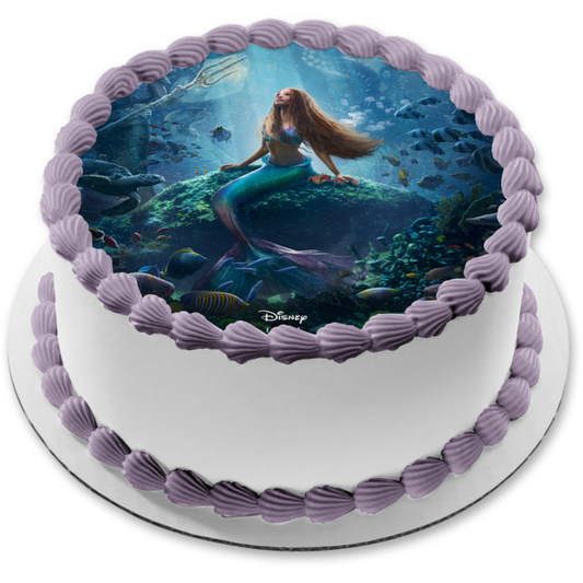 Decoración comestible para tarta de La Sirenita Ariel Imagen ABPID57670 