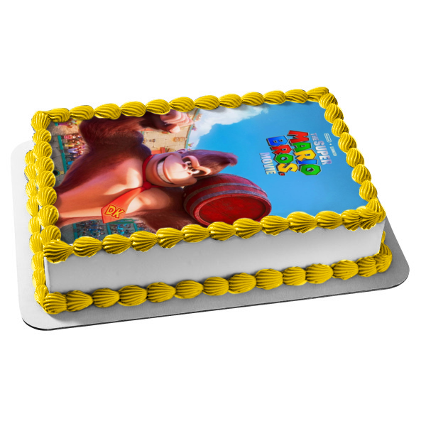 The Super Mario Bros. Movie Donkey Kong Edible Cake Topper Image ABPID57631