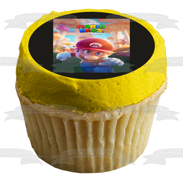 Decoración comestible para tarta de la película Super Mario Bros. Imagen ABPID57632 