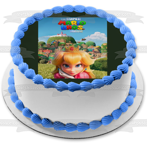 The Super Mario Bros. Movie Princess Peach Edible Cake Topper Image ABPID57642