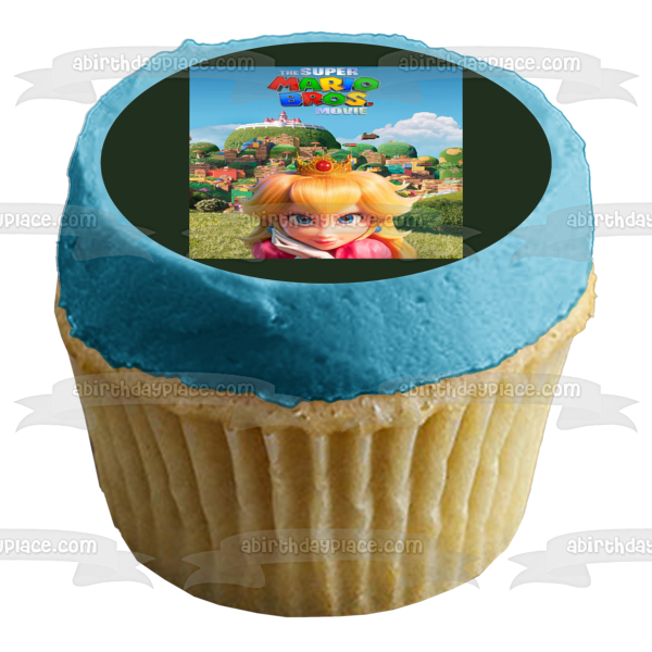 The Super Mario Bros Movie 2023 Princess Peach Edible Cake Toppers