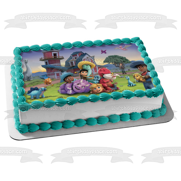 Dino Ranch Jon Min and Miguel Edible Cake Topper Image ABPID57637