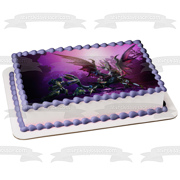 Monster Hunter Rise Game Scene Edible Cake Topper Image ABPID57646
