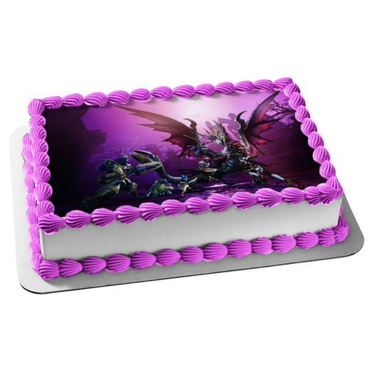 Monster Hunter Rise Game Scene Edible Cake Topper Image ABPID57646