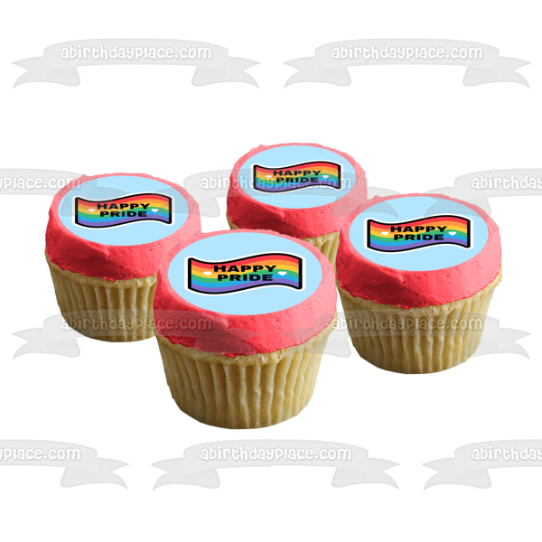 Happy Pride Month Edible Cake Topper Image ABPID57685