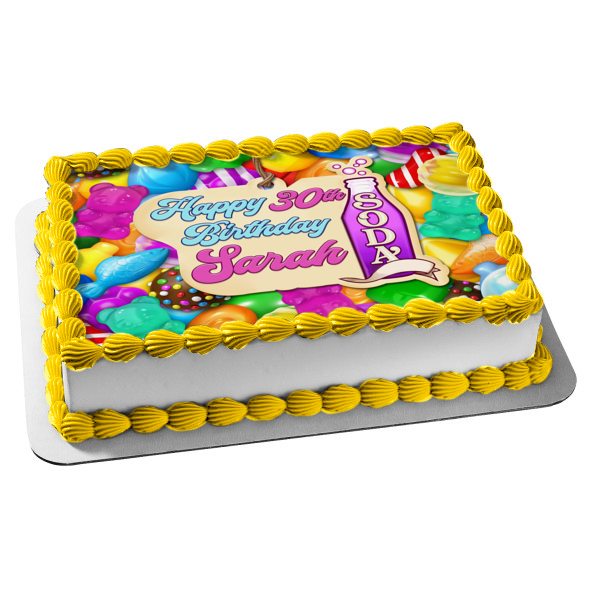 Candy Crush Soda Saga Edible Cake Topper Image ABPID57726