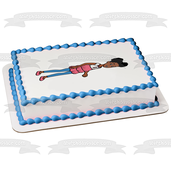 Gracie's Corner Gracie Casual Customizeable Age Birthday Edible Cake Topper Image ABPID57730