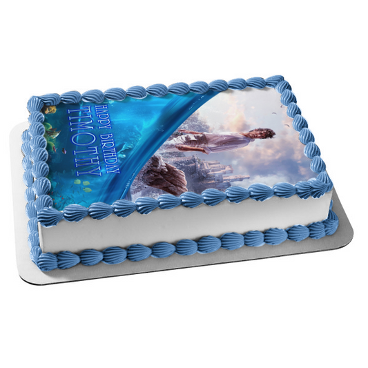 Póster de La Sirenita, Príncipe Eric, decoración comestible para tarta, imagen ABPID57738 