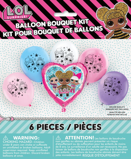 LOL Surprise Foil & Latex Balloon Kit, 6pc