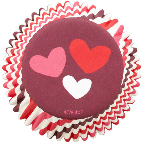 Stripes & Hearts Baking Cups, 75ct